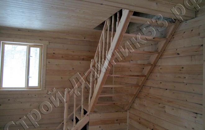 4 брусовой дом  к-45, 7×7, 80 м², тульская область,  заокский район, посёлок хорошие соседи (5)